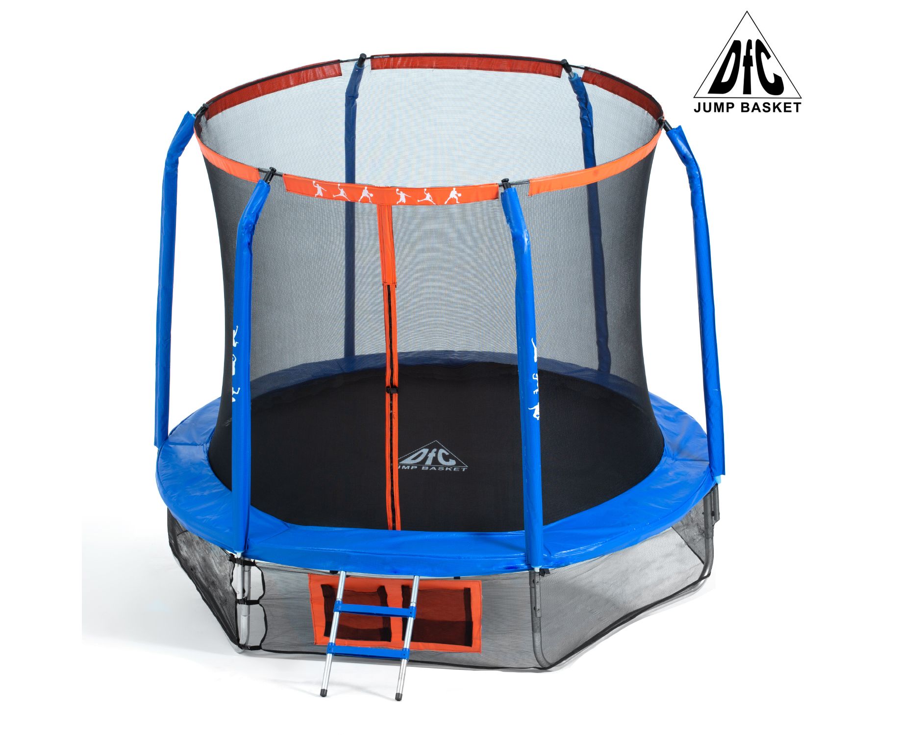 Батут DFC JUMP BASKET 10ft внутр.сетка, лестница (305cм)