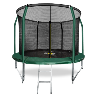 ARLAND Батут премиум 10FT с внутренней страховочной сеткой и лестницей (Dark green) (ТЕМНО-ЗЕЛЕНЫЙ)